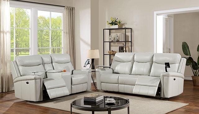 FLORINE Power Sofa, Light Gray - Visions in Furniture (La Mirada, CA)