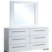 CLEMENTINE Glossy White Dresser - Visions in Furniture (La Mirada, CA)