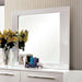 CLEMENTINE Glossy White Mirror - Visions in Furniture (La Mirada, CA)