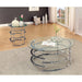 Clonmel End Table, Chrome - Visions in Furniture (La Mirada, CA)