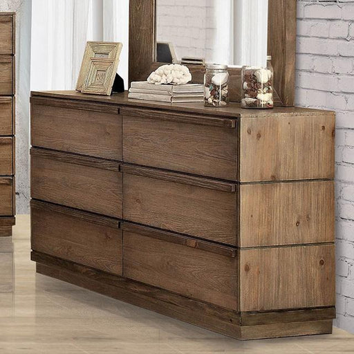 COIMBRA Rustic Natural Tone Dresser - Visions in Furniture (La Mirada, CA)