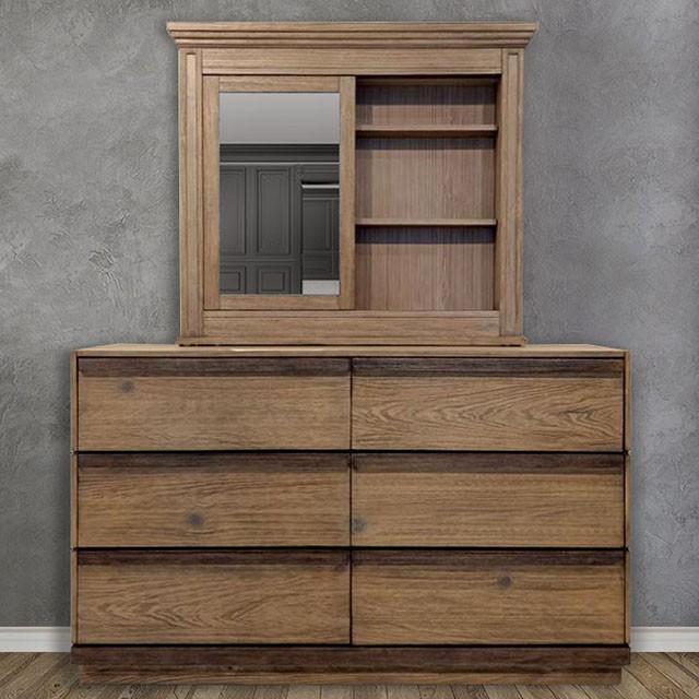 COIMBRA Rustic Natural Tone Dresser - Visions in Furniture (La Mirada, CA)