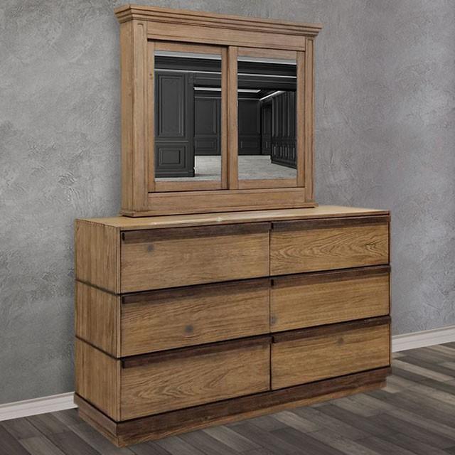 COIMBRA Rustic Natural Tone Dresser - Visions in Furniture (La Mirada, CA)