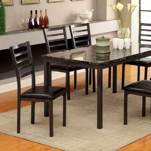 COLMAN Black 60" Dining Table - Visions in Furniture (La Mirada, CA)