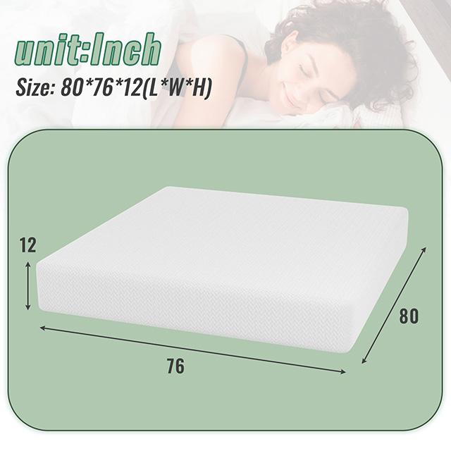 Coreopsis 12" E.King Memory Foam Wave Comfort - Visions in Furniture (La Mirada, CA)