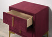 FLORIZEL Night Stand, Red - Visions in Furniture (La Mirada, CA)