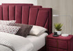 Florizel Bed Black & Red - Visions in Furniture (La Mirada, CA)
