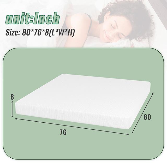 Coreopsis 8" E.King Memory Foam Wave Comfort - Visions in Furniture (La Mirada, CA)