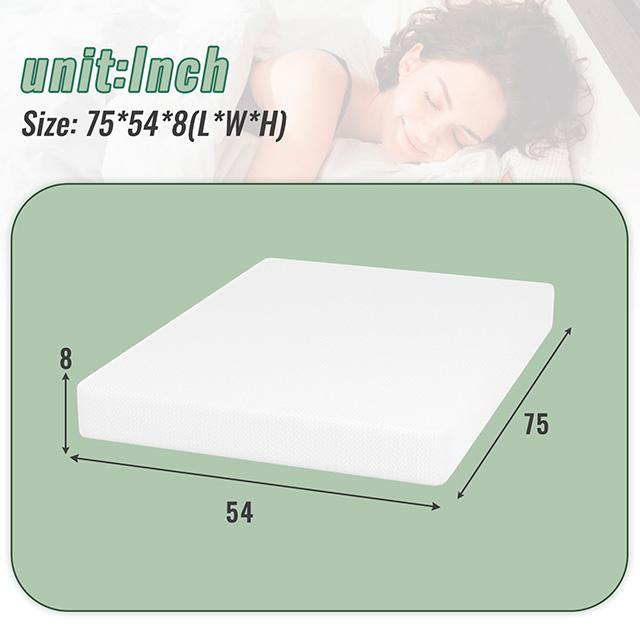Coreopsis 8" Full Memory Foam Wave Comfort - Visions in Furniture (La Mirada, CA)