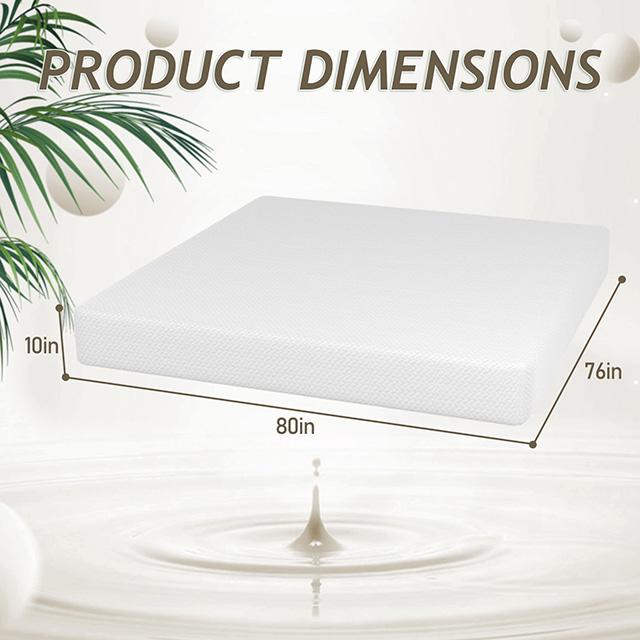 Forsythia 10" E.King Green Tea Gel Memory Foam - Visions in Furniture (La Mirada, CA)