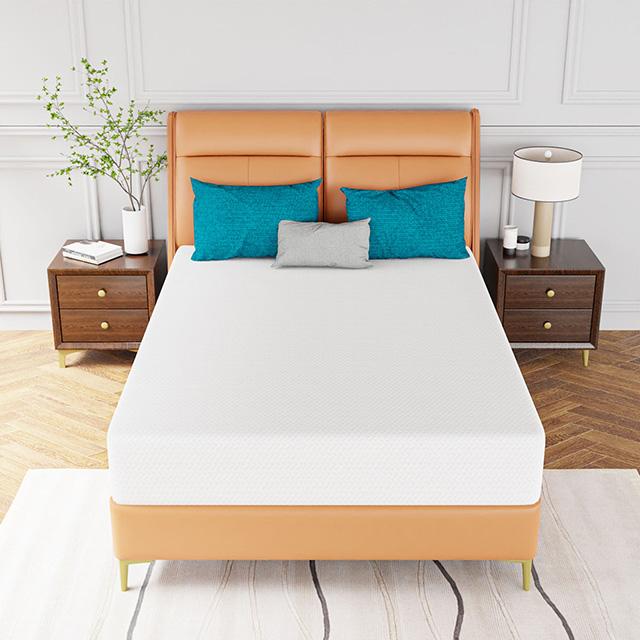 Forsythia 10" Full Green Tea Gel Memory Foam - Visions in Furniture (La Mirada, CA)