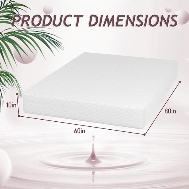 Forsythia 10" Queen Green Tea Gel Memory Foam - Visions in Furniture (La Mirada, CA)