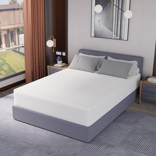 Forsythia 12" Queen Green Tea Gel Memory Foam - Visions in Furniture (La Mirada, CA)