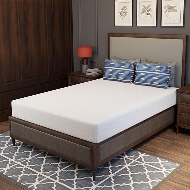 Forsythia 8" Full Green Tea Gel Memory Foam - Visions in Furniture (La Mirada, CA)