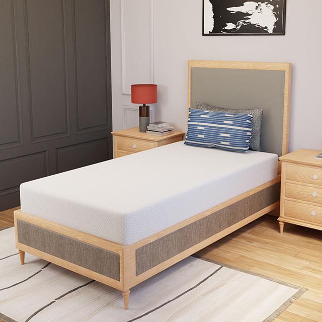Forsythia 8" Twin Green Tea Gel Memory Foam - Visions in Furniture (La Mirada, CA)
