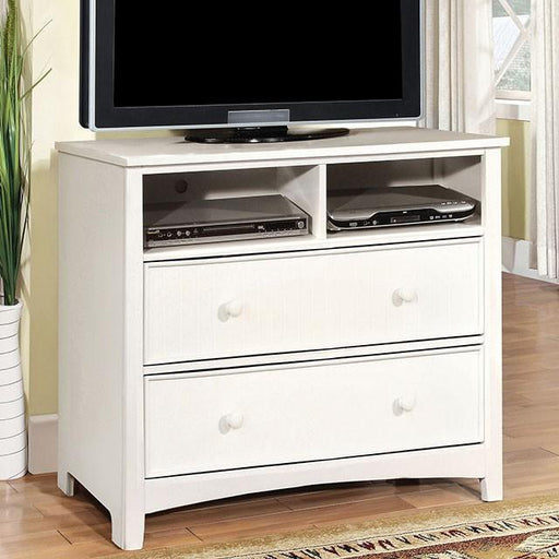 Corry White Media Chest - Visions in Furniture (La Mirada, CA)