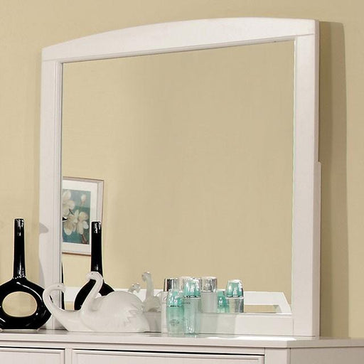 Corry White Mirror - Visions in Furniture (La Mirada, CA)