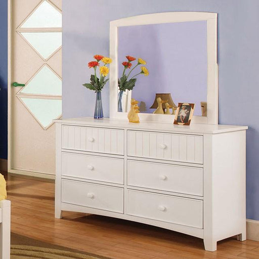 Corry White Dresser - Visions in Furniture (La Mirada, CA)