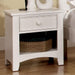 Corry White Night Stand - Visions in Furniture (La Mirada, CA)