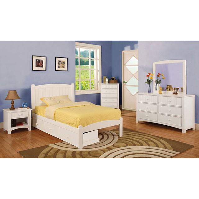 Caren 4 Pc Twin Bedroom Set - Visions in Furniture (La Mirada, CA)