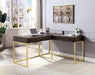 FREIBURG Corner Desk, Walnut - Visions in Furniture (La Mirada, CA)