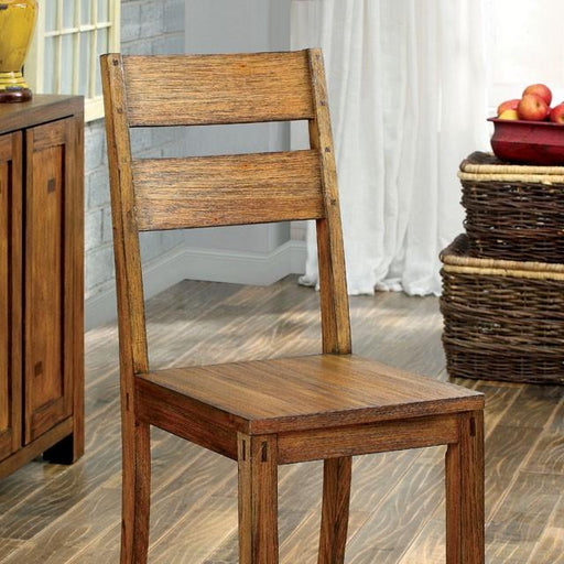 FRONTIER Dark Oak Side Chair (2/CTN) - Visions in Furniture (La Mirada, CA)