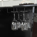 Fuero Black/Chrome Bar Table (K/D) - Visions in Furniture (La Mirada, CA)