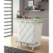 Fuero White/Chrome Bar Table (K/D) - Visions in Furniture (La Mirada, CA)