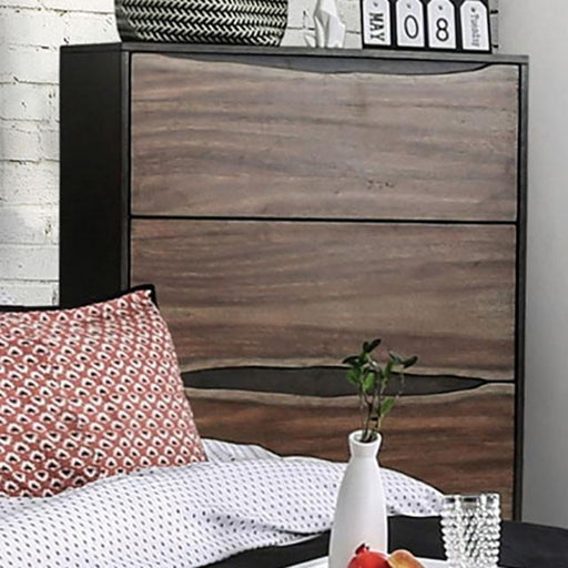 Fulton Dark Oak/Dark Walnut Chest - Visions in Furniture (La Mirada, CA)