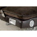 GALLAGHER Dark Brown/Chrome Futon Sofa w/ Bluetooth Speaker, Brown - Visions in Furniture (La Mirada, CA)