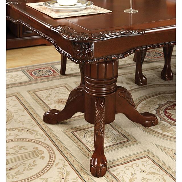 GEORGETOWN Antique Cherry Dining Table w/ Double Pedestals - Visions in Furniture (La Mirada, CA)