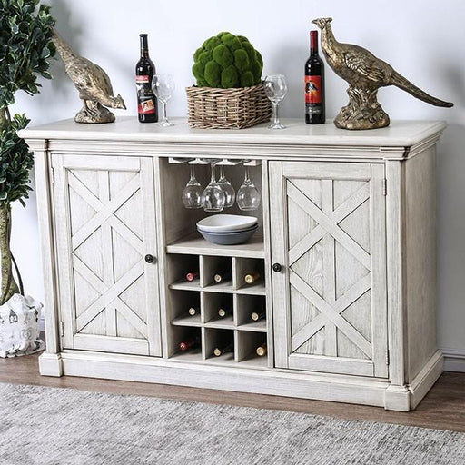 Georgia Antique White/Gray Server - Visions in Furniture (La Mirada, CA)