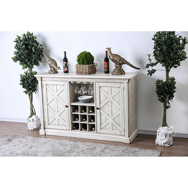 Georgia Antique White/Gray Server - Visions in Furniture (La Mirada, CA)