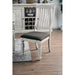Georgia Antique White/Gray Side Chair (2/CTN) - Visions in Furniture (La Mirada, CA)
