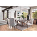 GIANNA Rustic Oak 77" Dining Table - Visions in Furniture (La Mirada, CA)