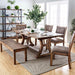 GIANNA Rustic Oak 77" Dining Table - Visions in Furniture (La Mirada, CA)