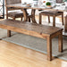 GIANNA Rustic Pine Wooden Bench - Visions in Furniture (La Mirada, CA)