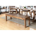 GIANNA Rustic Pine Wooden Bench - Visions in Furniture (La Mirada, CA)