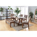 GIANNA Rustic Pine Wooden Bench - Visions in Furniture (La Mirada, CA)