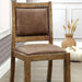 GIANNA Rustic Pine/Brown Side Chair (2/CTN) - Visions in Furniture (La Mirada, CA)