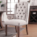 Gianna Rustic Pine/Ivory Wingback Chair (2/CTN) - Visions in Furniture (La Mirada, CA)