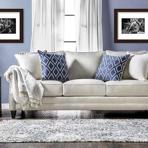 Giovanni Beige/Blue Sofa - Visions in Furniture (La Mirada, CA)