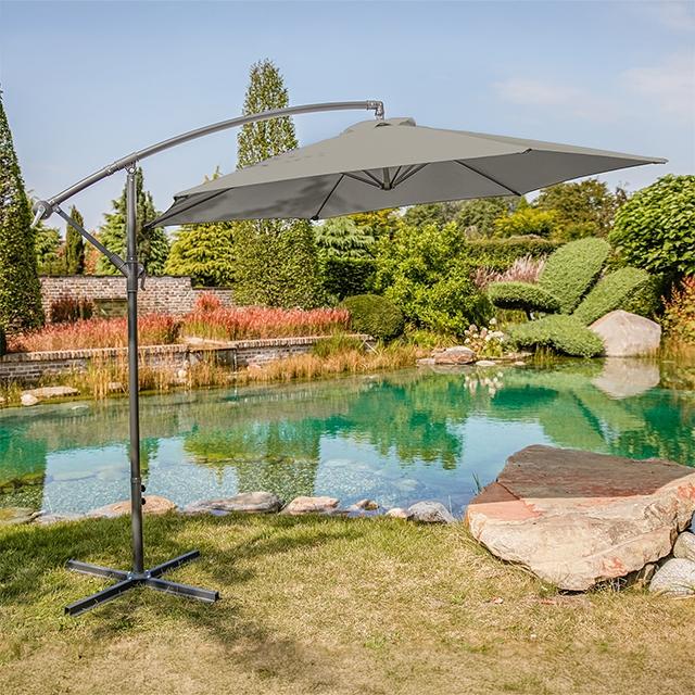 Glam Cantilever Umbrella w/ LED - Visions in Furniture (La Mirada, CA)