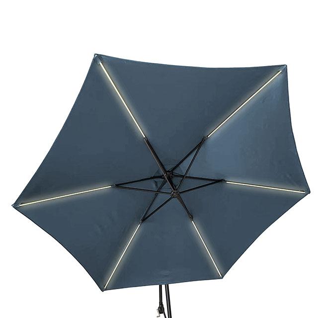 Glam Cantilever Umbrella w/ LED - Visions in Furniture (La Mirada, CA)
