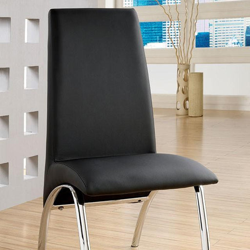 Glenview Black Side Chair - Visions in Furniture (La Mirada, CA)