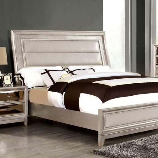 Golva Bed Beige & Black - Visions in Furniture (La Mirada, CA)