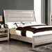 Golva E.King & Queen Bed White & Silver - Visions in Furniture (La Mirada, CA)