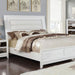 Golva E.King & Queen Bed White & Silver - Visions in Furniture (La Mirada, CA)