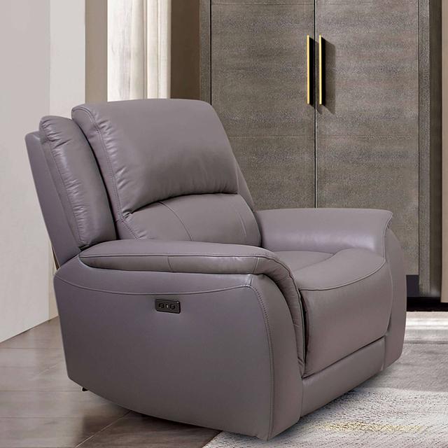 GORGIUS Power Recliner, Light Gray - Visions in Furniture (La Mirada, CA)