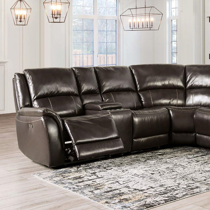 GORGIUS Power Sectional, Espresso - Visions in Furniture (La Mirada, CA)